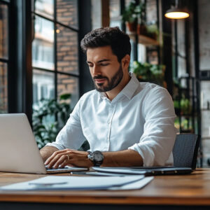 Man on laptop