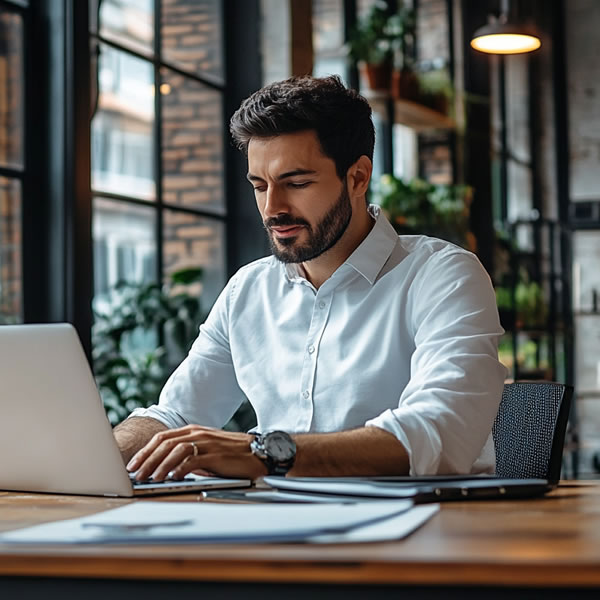 Man on laptop