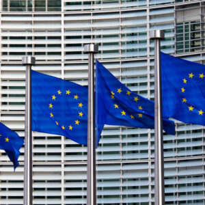 European Flags Outside Offices
