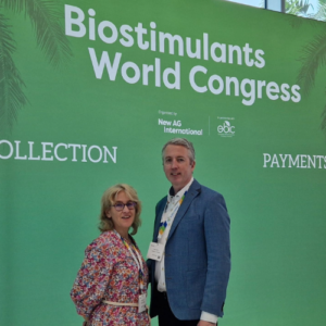 Kristen and David at the Biostimulants world congress